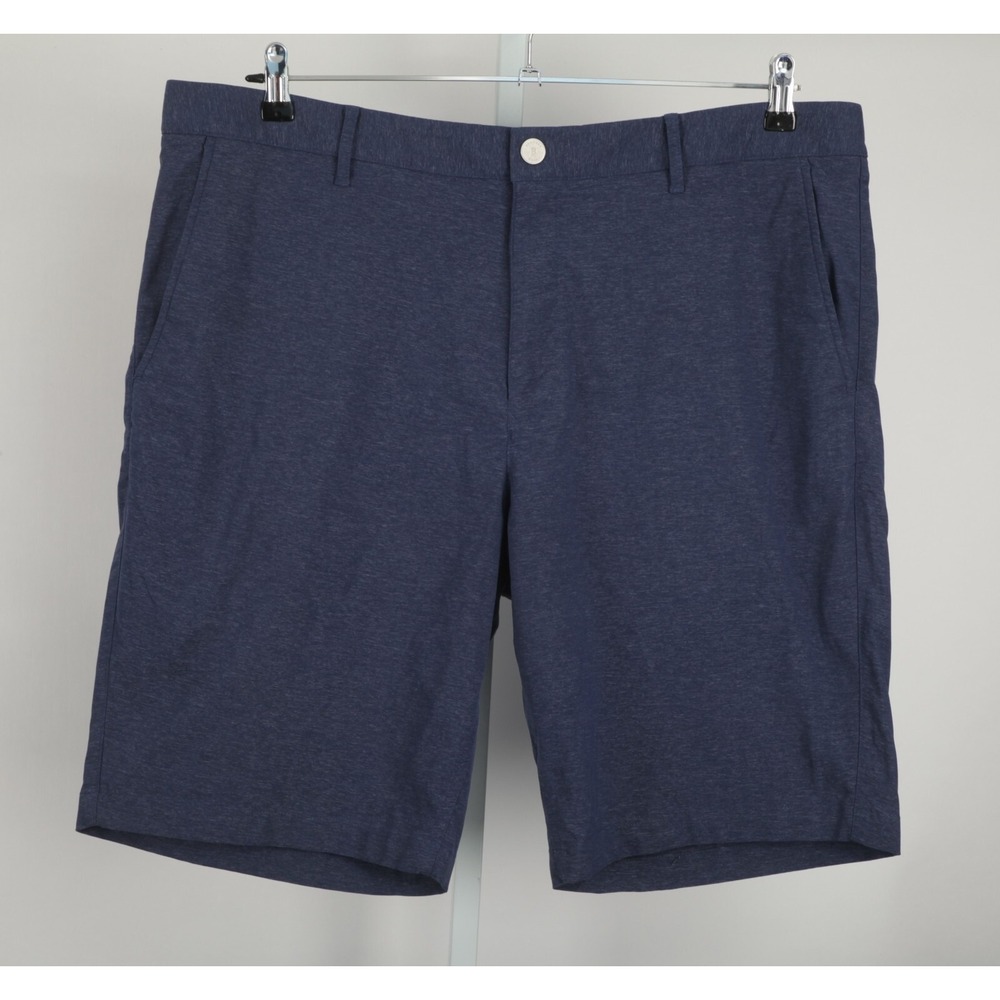 Bonobos Golf Shorts Mens 40 Navy Blue Heathered 10 Inch Inseam 23297-BMD09